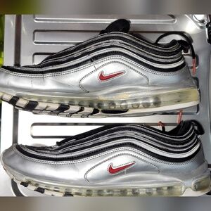 Nike Air Max 97 Silver and Black Sneakers